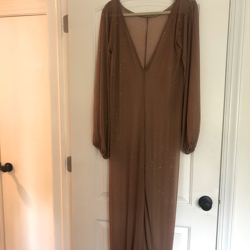Amazing!!  Gold sparkle jumpsuit.